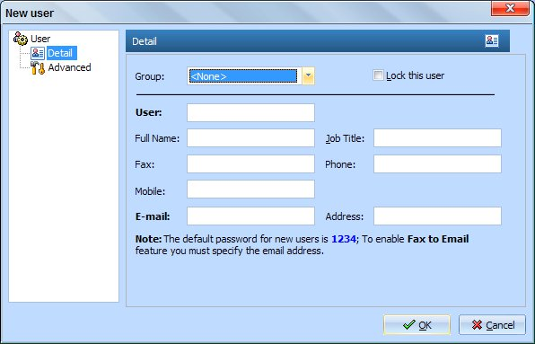 screenshot of Joy Fax Server